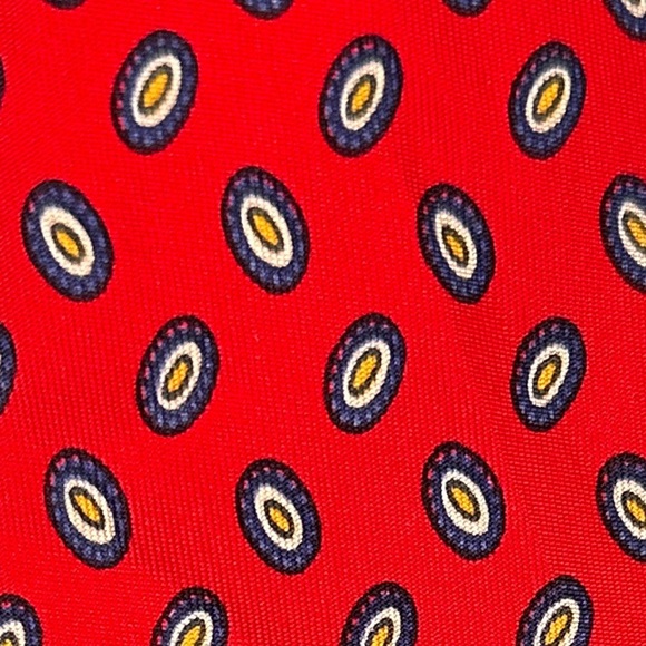 Orient Silk Red Sushi Roll Print Tie Retro Novelty Statement Accessory Wedding - Picture 4 of 8